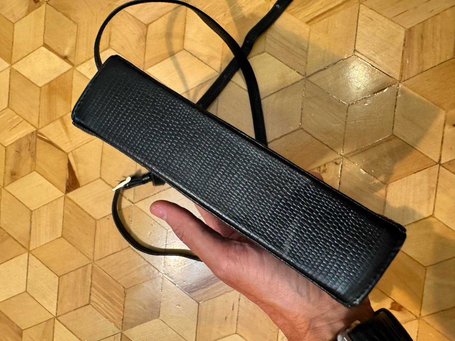 torebka Vintage MCM Crossbody Small Bag Monogram Pattern Black Gold