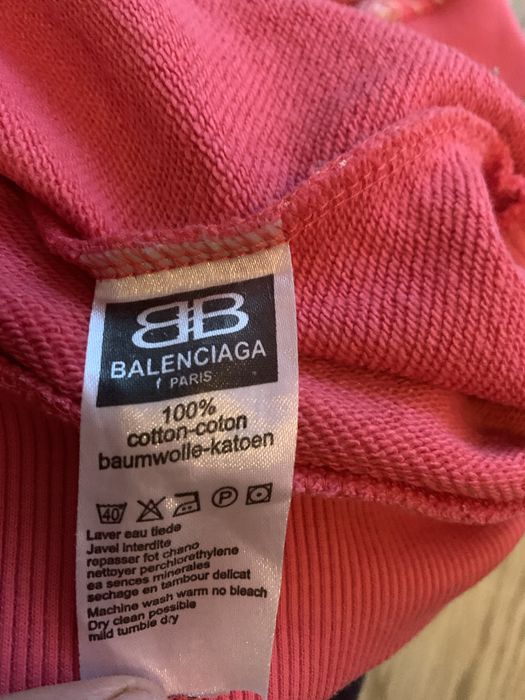 Bluza z kapturem rozowa balenciaga