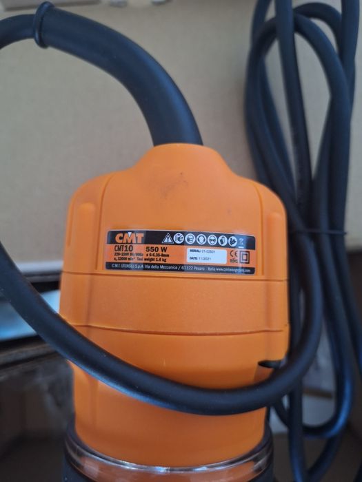 Frezarka krawędziowa CMT10 550W NOWA | Trymer do drewna | CMT Orange Tools