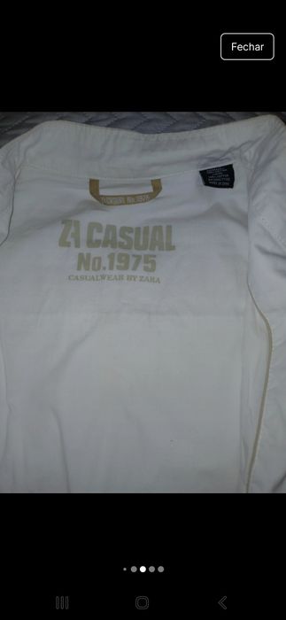 Casaco branco Zara