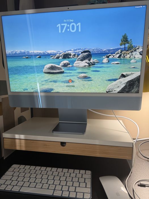 Imac 24’ azul-como novo