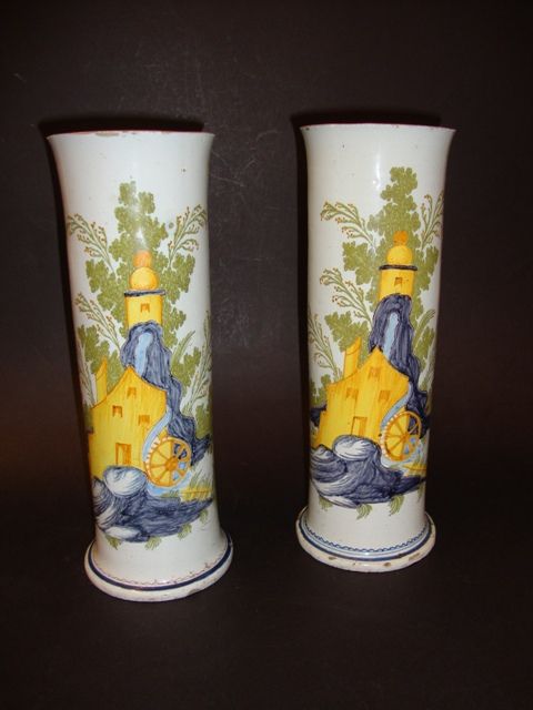 Par de Jarras antigas em vidro coalhado