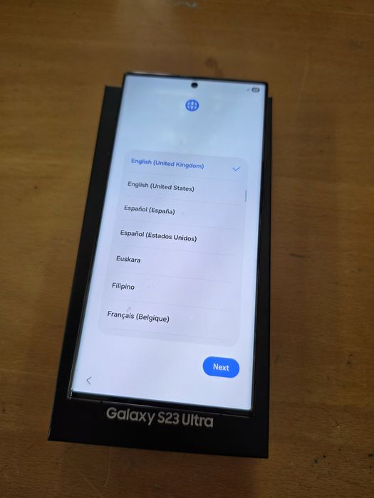 Samsung Galaxy S23 Ultra 5G, 512GB, 12GB, preto em caixa