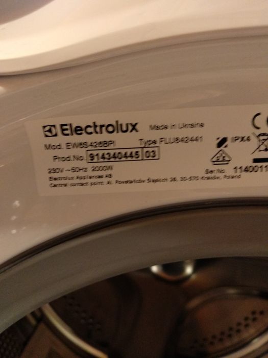 OUTLET Janki ul Wspólna 6 Pralka Electrolux EW6S426BPI PerfectCare