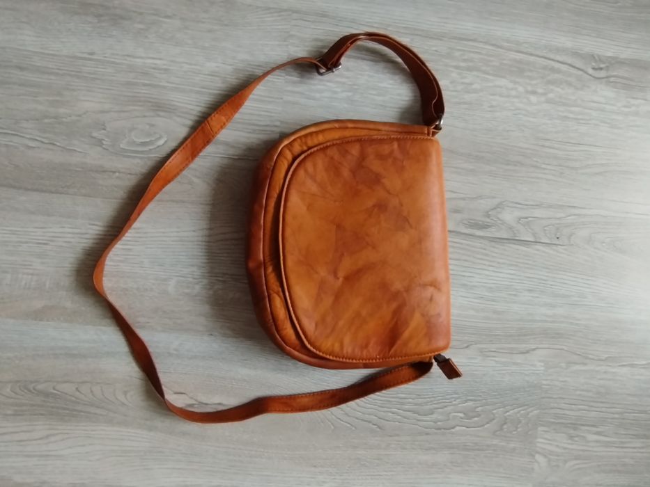 Torebka mała, skóra naturalna