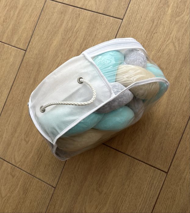 Бампер-коса Baby Veres "Mint Grey" 120*15