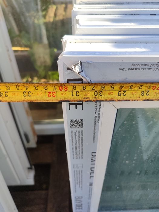 Okno pcv stałe 80 x 80 nowe fix