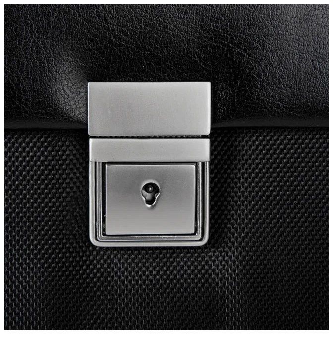 Подарунок?  Портфель VERSO кожа+текстиль