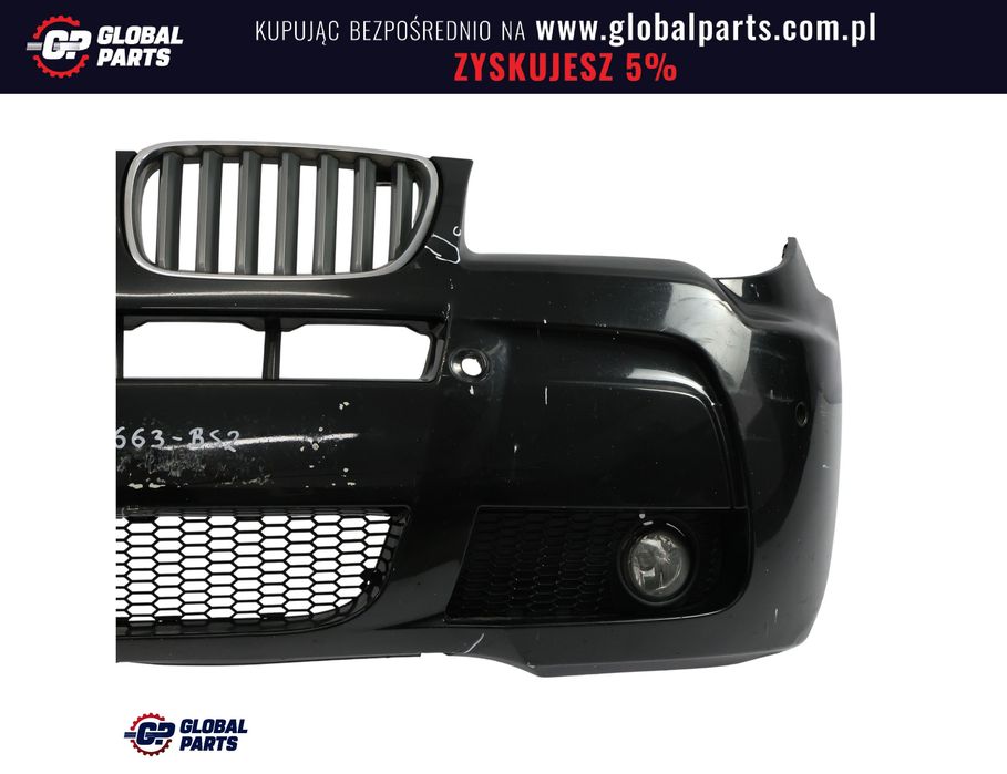 BMW X3 E83 LCI Zderzak Przedni M-Pakiet PDC Black Sapphire Czarny