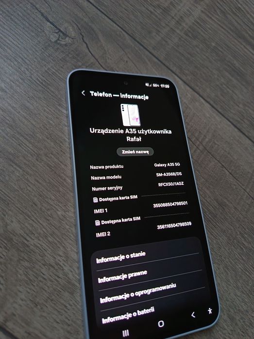 Samsung Galaxy a35 ideał prawie nowy 6/126