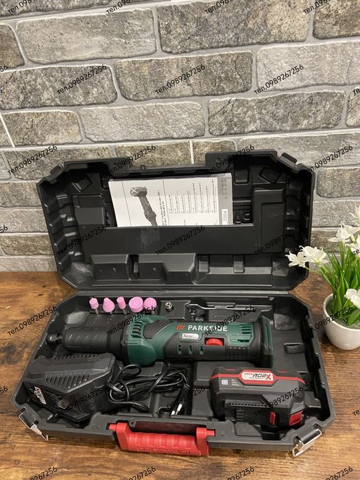 Акумуляторна пряма шліфувальна машина, гравер, гріндер, PARKSIDE НІМЕЧ