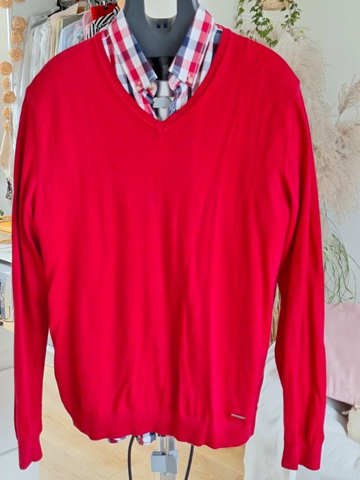Sweter bordowy męski  XL