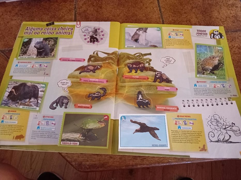 Animais 2013, caderneta cromos completa