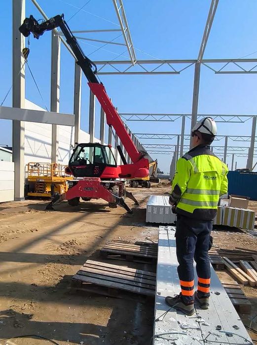 Ładowarka teleskopowa manitka prosta obrotowa usługa z operatorem wynajem operator