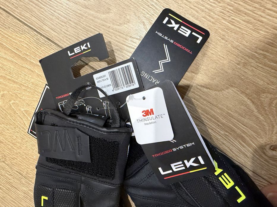 Rękawice narciarskie męskie LEKI WCR C-Tech 3D black Rozmiar 10