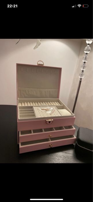 Dwa Kufereki szkatulka na bizuterie nowy