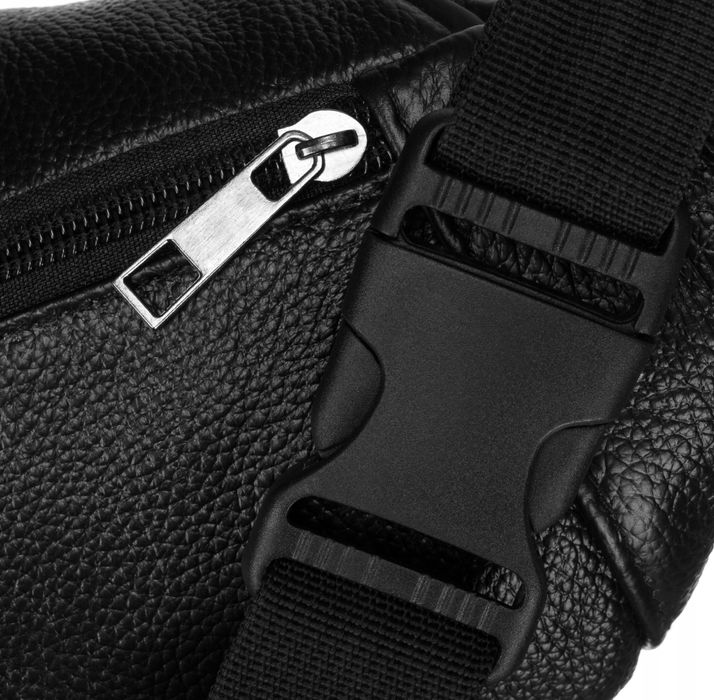 Saszetka nerka ze skóry naturalnej na biodra crossbody skórzana nowa