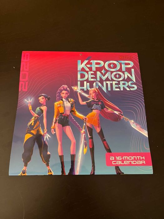 Calendário K-Pop Demon Hunters Netflix 2026 Oficial