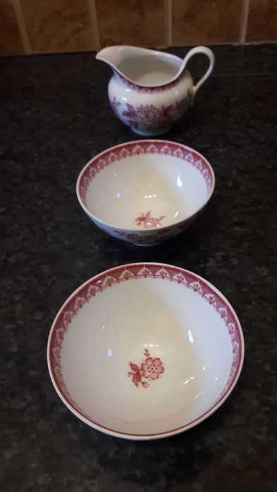 Чайная пара тарелка чайник заварник сливочник сервиз Германия винтаж