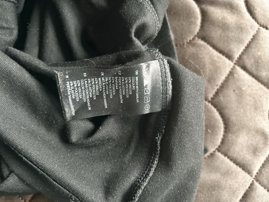 Czarna mini spódnica dzianinowa jak nowa lato zima
