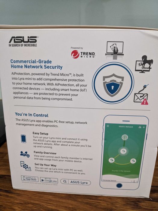 Asus Routers – Pack of 2 MyNi Lyra (AI Mesh System)64283907357187122