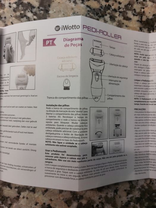 Removedor de calos a pilhas