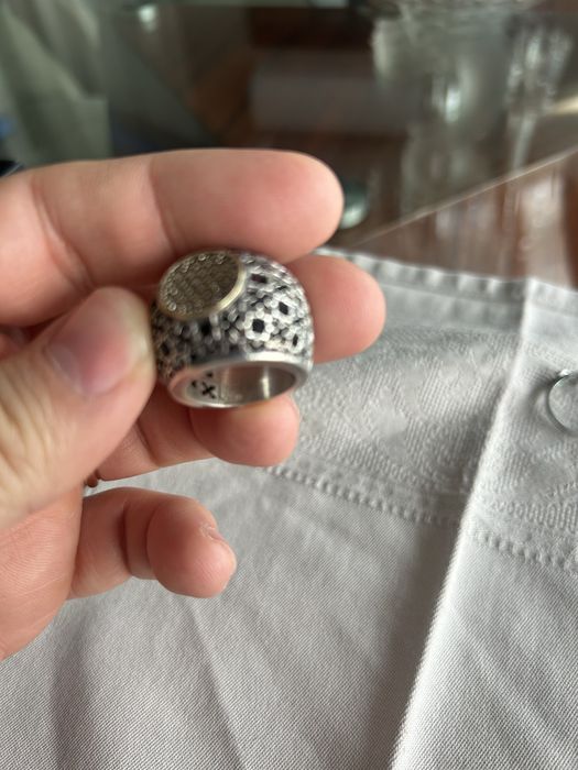 Anel prata ouro OMNIA