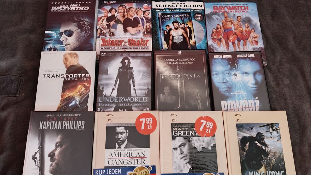 Zestaw 12 filmów DVD nowe oryginalne