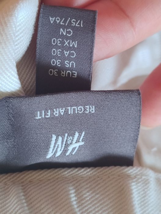 Męskie spodnie wizytowe H&M 30