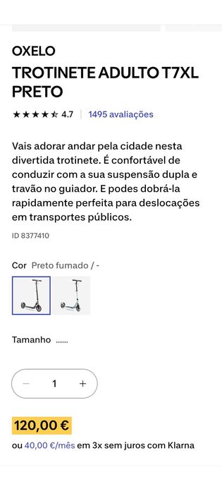 Trotinete Decathlon Usada mas excelente estado