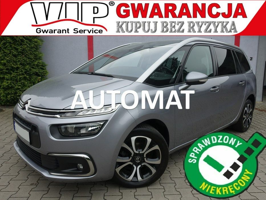 Citroën C4 SpaceTourer 1,5D Navi Ledy Alu Klimatronik Zarejestrowany 7 miejsc VIP Gwarancja