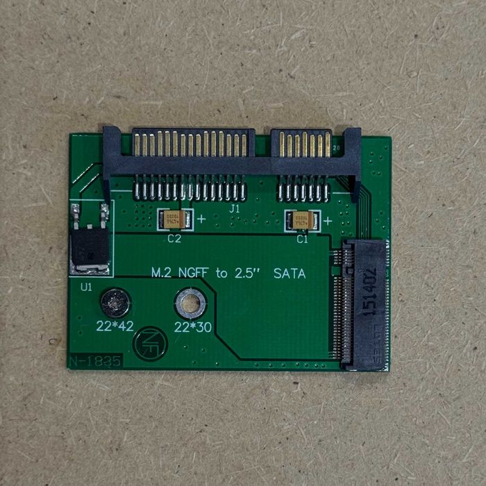 Адаптер m.2 NGFF to 2,5" SATA 22x42 або 22x30 mm