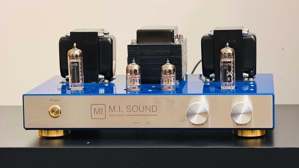 Ламповый PP QQE03/12 Philips (4 лампы) — авторский M.I. Sound Laboratory Ивана Мукиенко из Татарбунар | синий, новый