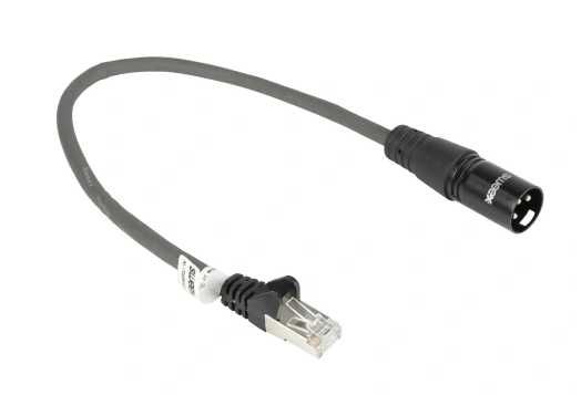 Kabel Przewód DMX XLR 3pin męski RJ45 0.3m 0,3m 30cm digital DMX Sweex