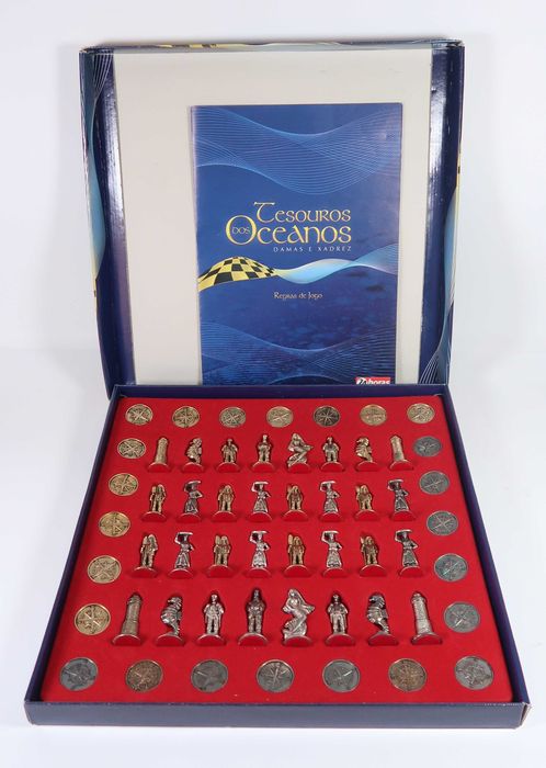 Jogo Xadrez e Damas Tesouro dos Oceanos