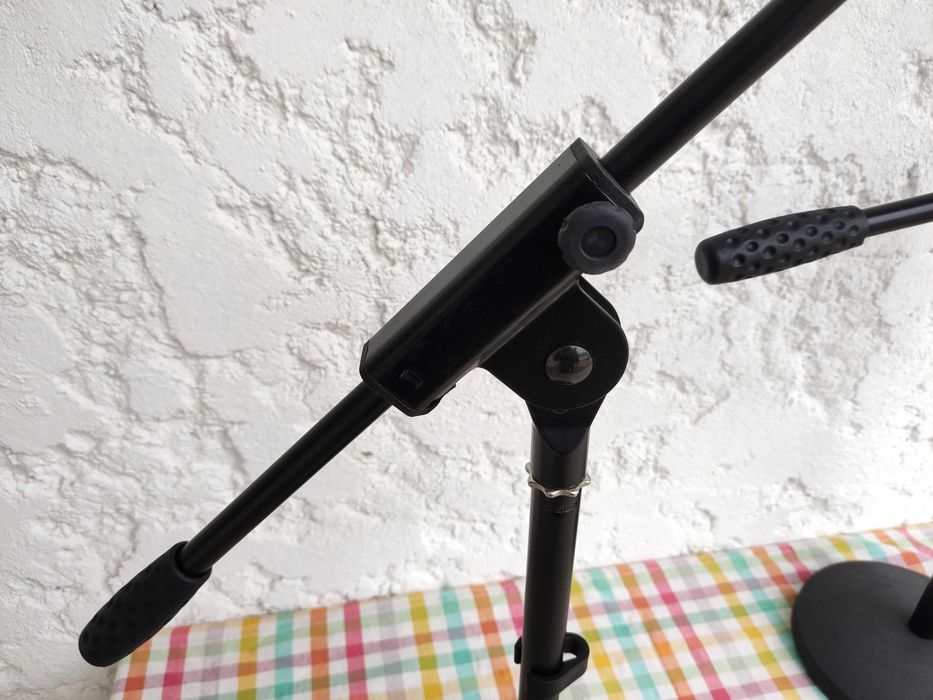 2 Suportes Microfone Audibax MS-044B Novos