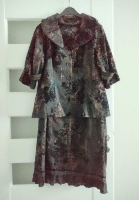 Sukienka i żakiet damski elegancki 46