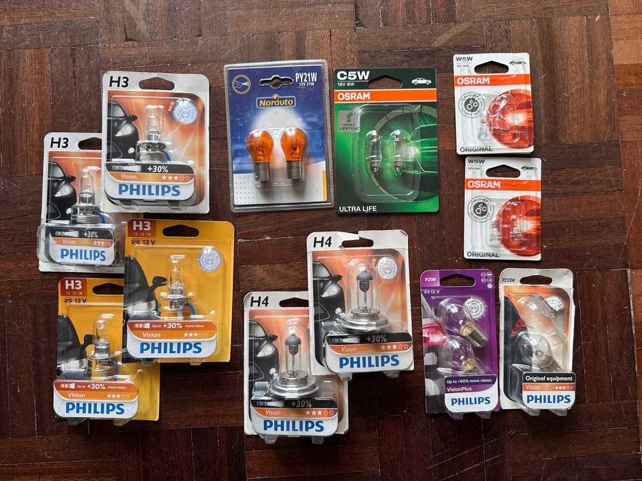 Lote de lâmpadas auto diversas