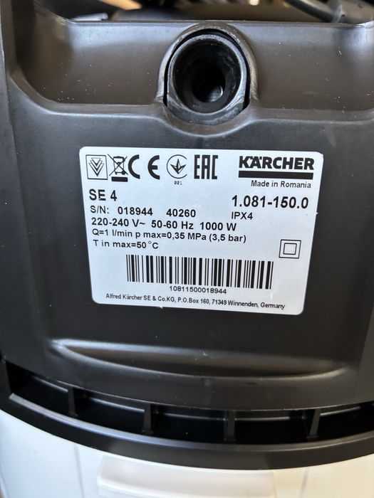 Nowy odkurzacz piorący Karcher Se 4 Plus