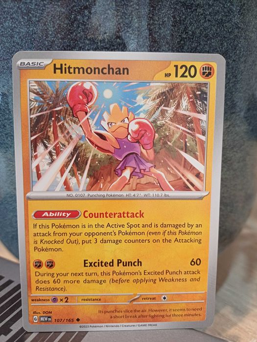 Carta Pokémon Hitmonchan #107