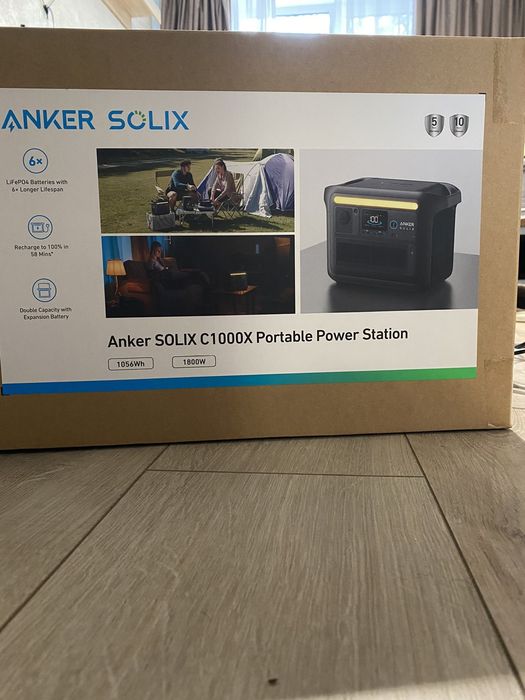 Зарядна станція Anker Solix C1000X / 1800 Вт / 1056 Вт⋅год / LiFePO4