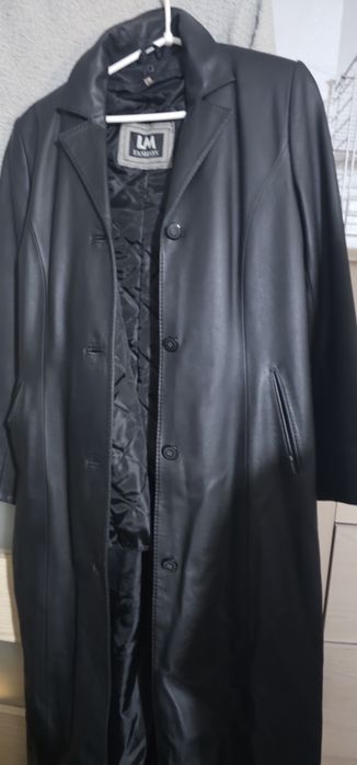 Płaszcz  damski ze skóry cielecej