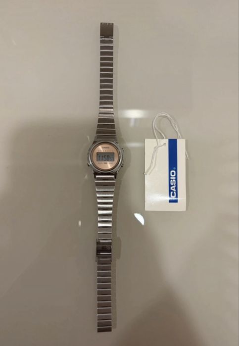 Relógio Casio Vintage Mini Prateado