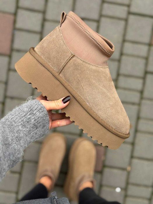Угги жіночі зимові (36-41) Уггі в стилі UGG Classic Mini Dipper Уги