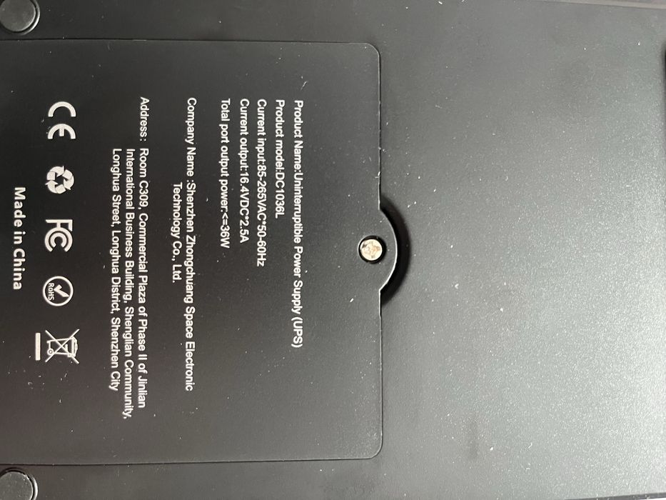 ДБЖ для роутерів, УПС DC1036L, Dokreate,з акумуляторами +4АКб, 36W