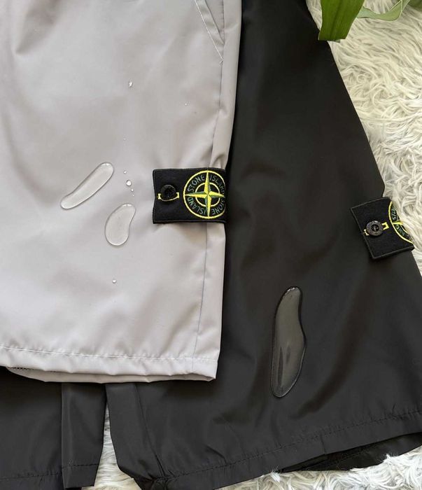 Чоловічі шорти Стон Айленд Чорні — Нейлоновые Шорты Stone Island GoreTex