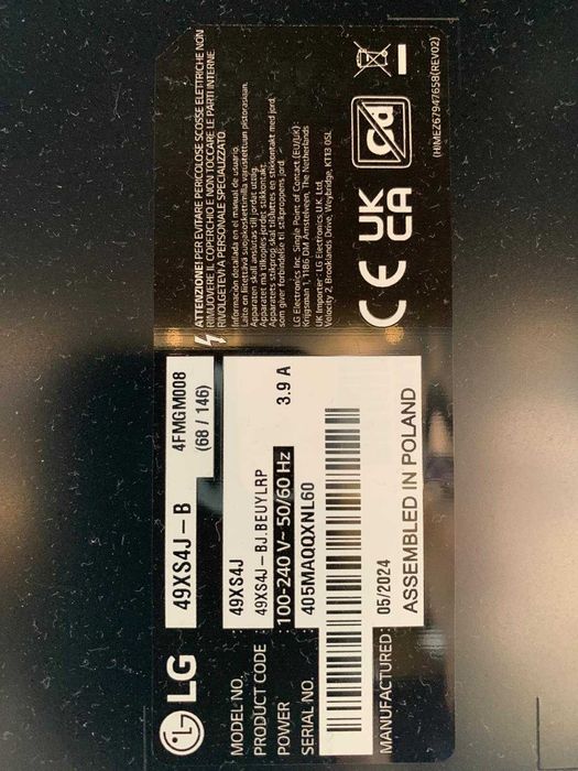 TV LG 49” Alta Luminosidade (2.500 nits) para Vitrine