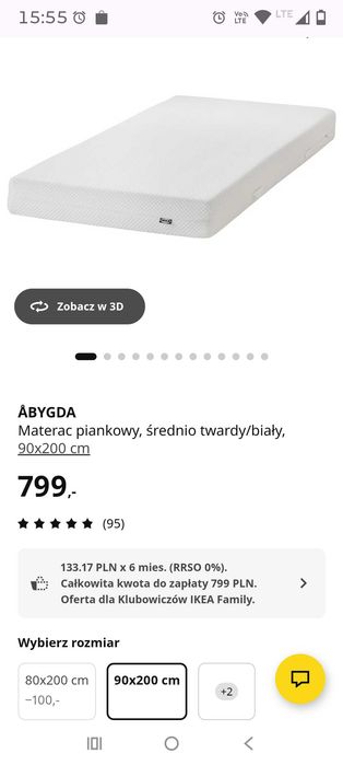 Łóżko piętrowe IKEA