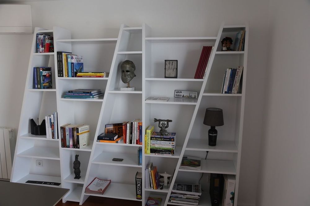 Estante Delta 005 TemaHome – design moderno, branca, grande capacidade