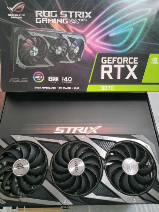 Placa Gráfica RTX 3070 ASUS Rogstrix